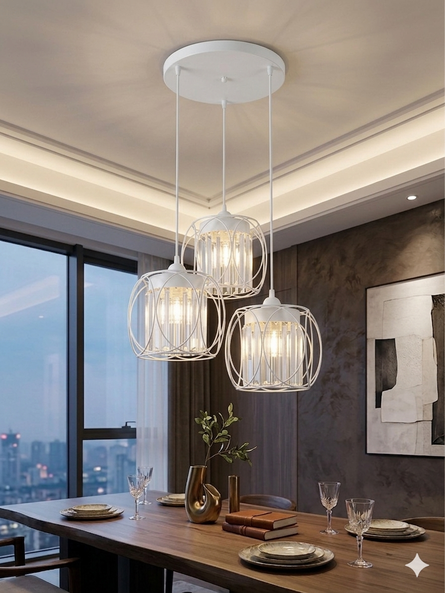 Lampe lustre cristale 