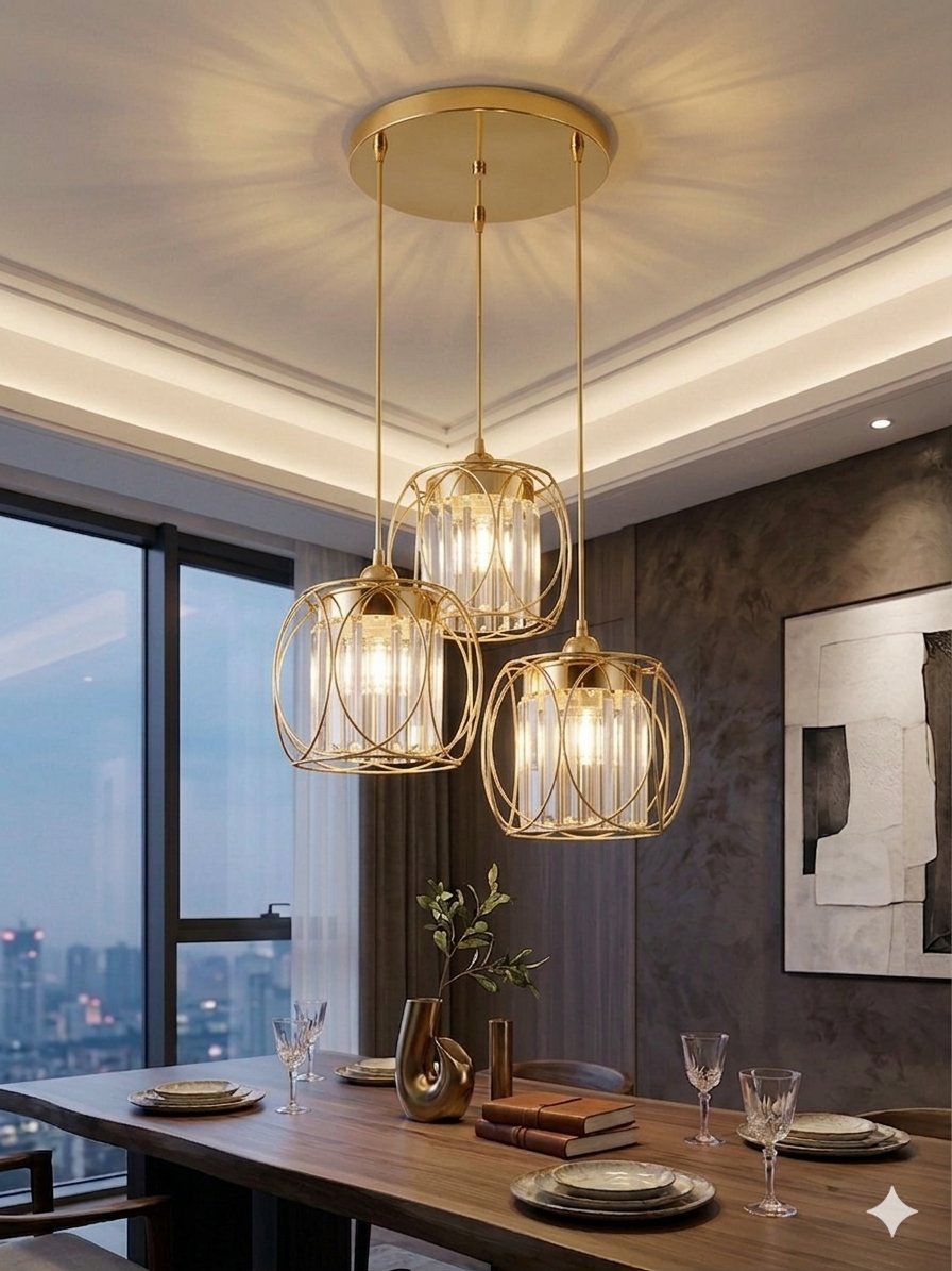Lampe lustre cristale 