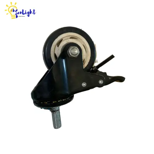 Roulette pivotante robuste avec frein 80MM