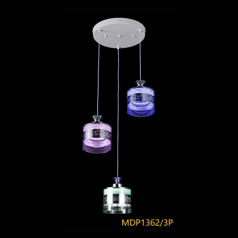 Lampe lustre multicolore