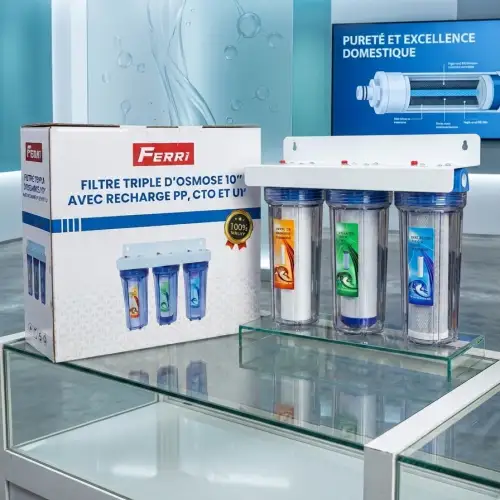 Filtre à Eau à 3 vasques